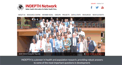 Desktop Screenshot of indepth-network.org